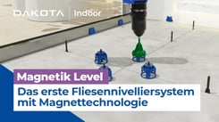 Fliesenverlegung mit magnetischer Nivellierhilfe