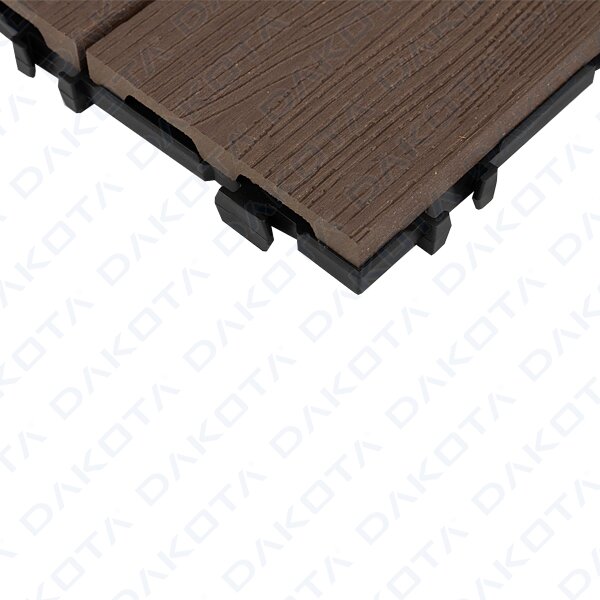 Outdoor Interlocking Tiles in WPC 30 x 30 cm