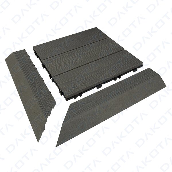 Outdoor Interlocking Tiles in WPC 30 x 30 cm