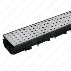 Drainage Channel with Stainless Steel Grate - Pegasus Plus One S 100x35