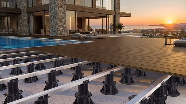 Pedestal Para Deck Ajustável, Alt. 115 a 220 mm | Arkimede 115