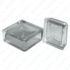 Cup-Shaped Thick Glass Block