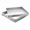 Heavy stainless steel recessed cover