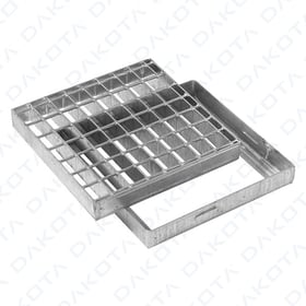 Gully - High Capacity Square Grid and Frame in Galvanized Steel