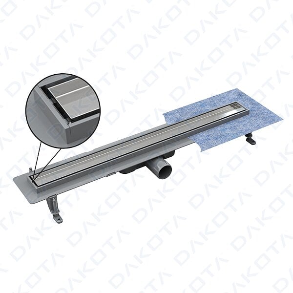 Caniveau de Douche Dakua+ avec Grille Inox 