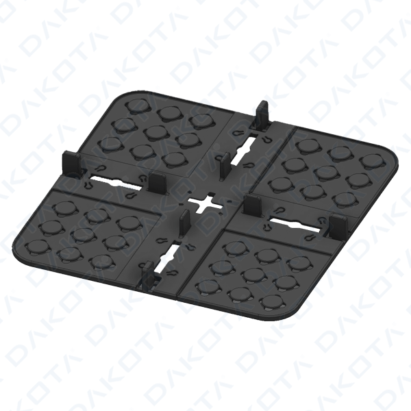 Outdoor paving plate